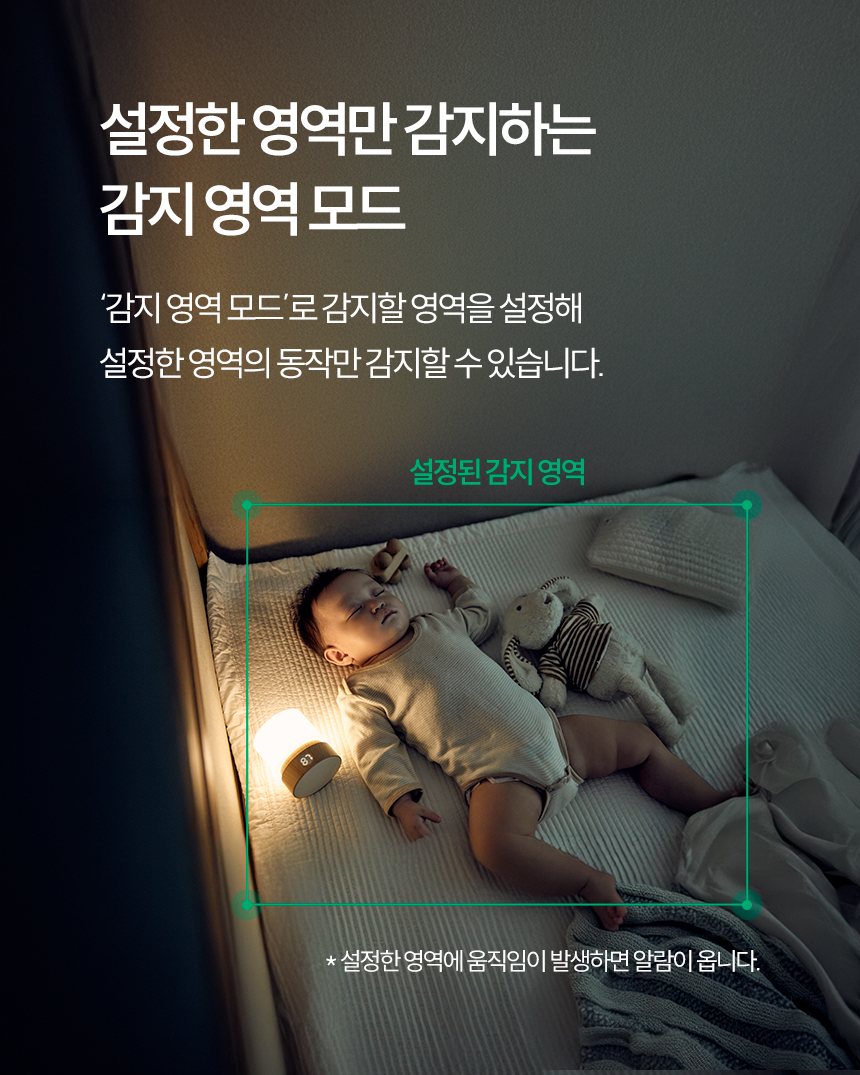 설정한 영역만 감지하는 감지 영역 모드