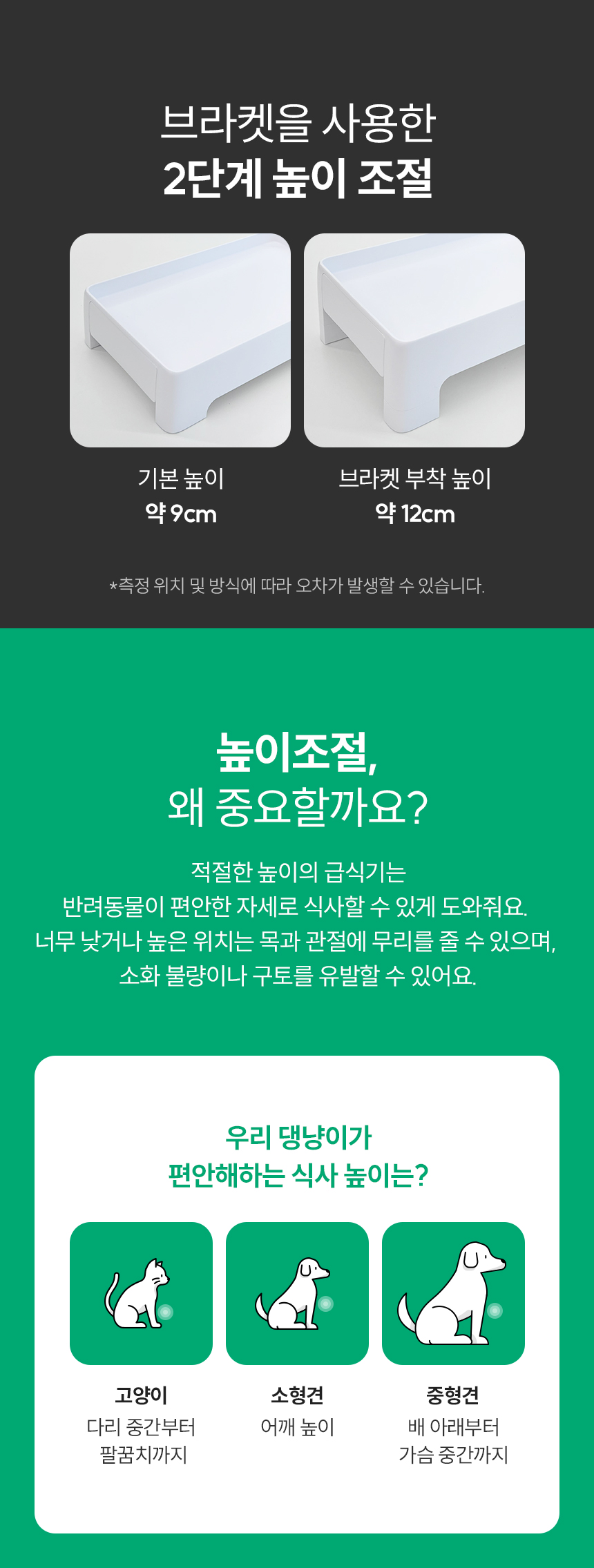 높이 조절의 중요성
