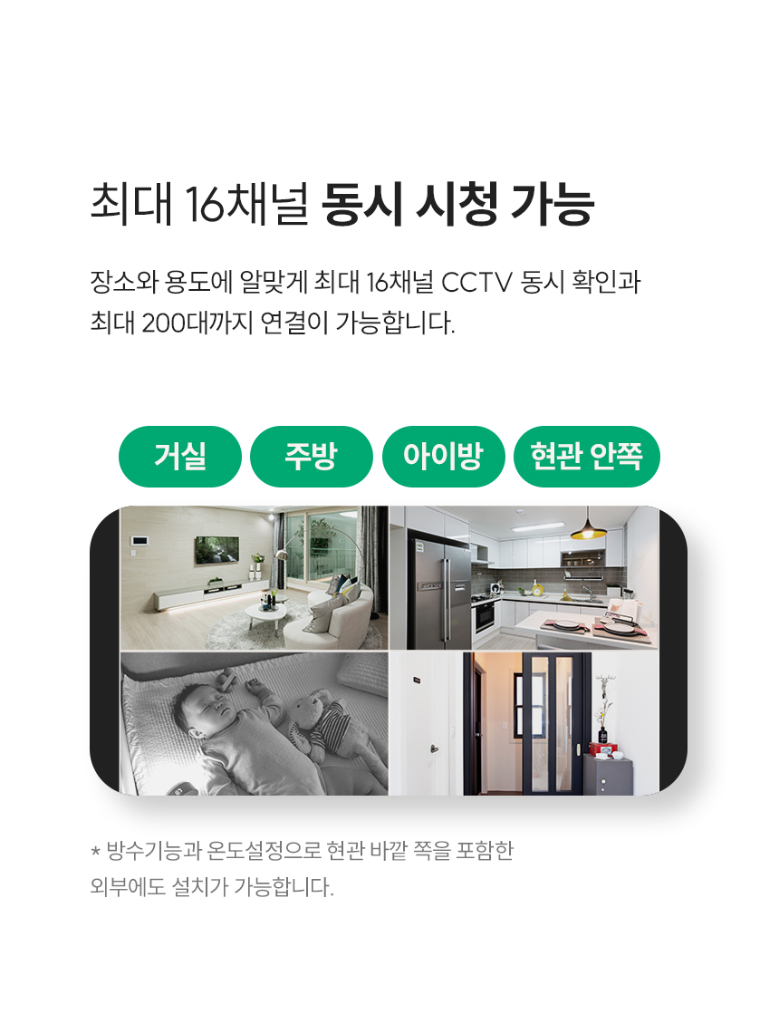 16채널 동시 시청