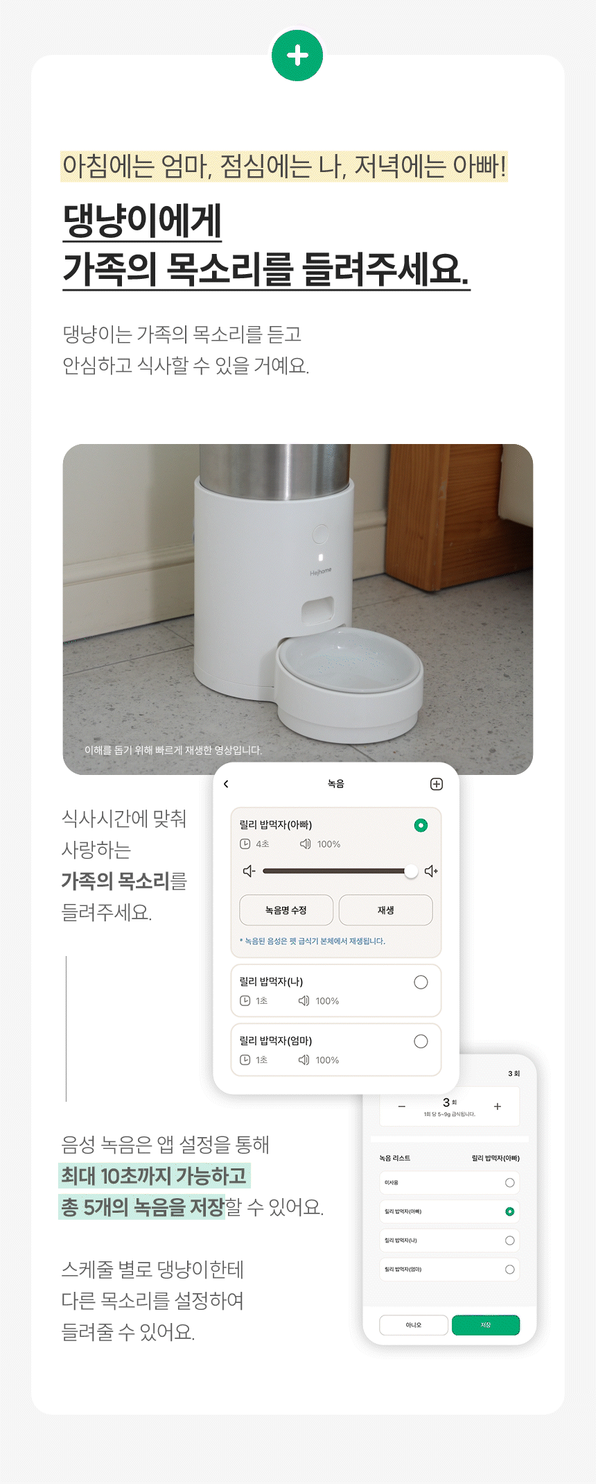 가족의 목소리