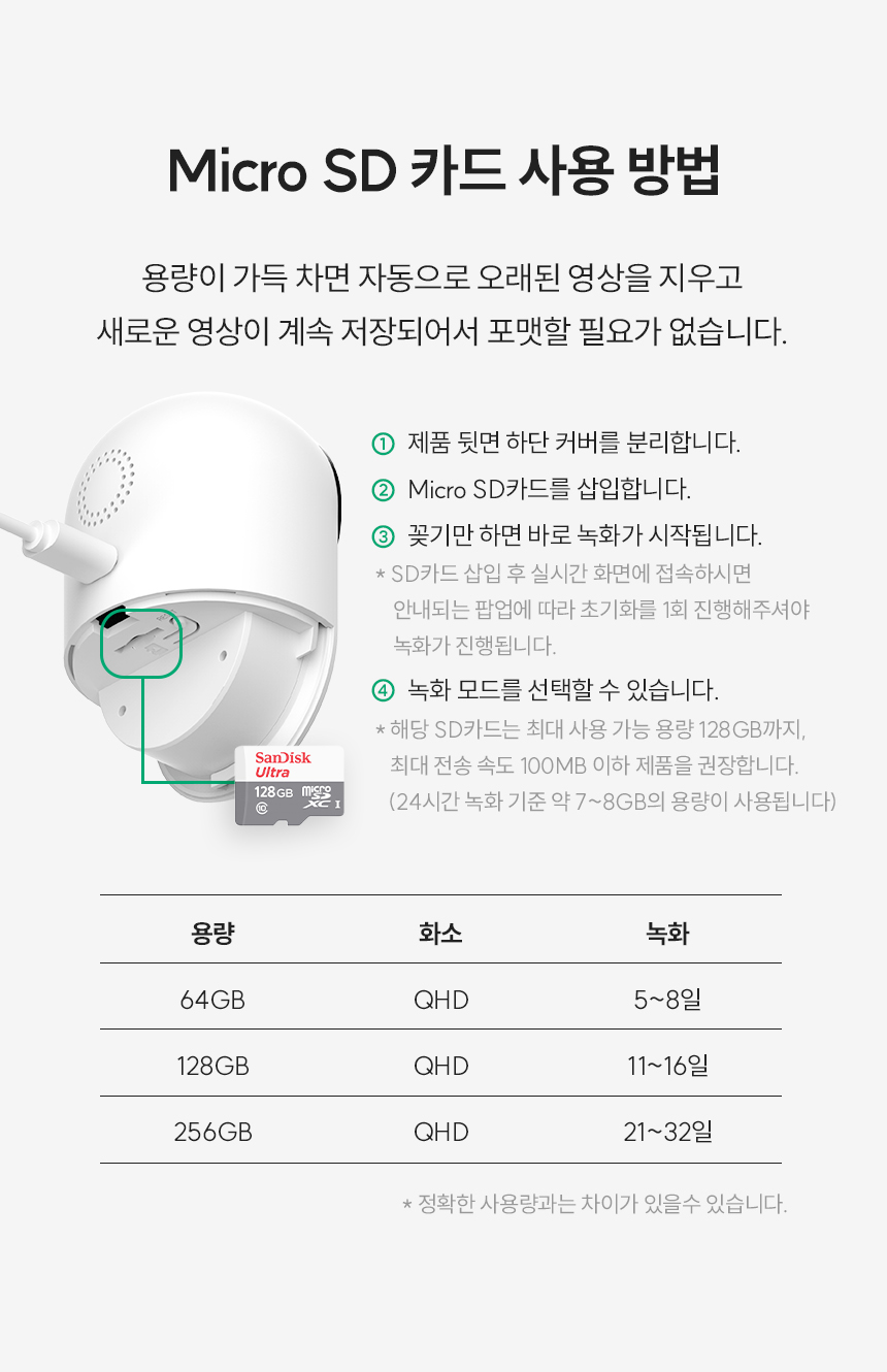 micro sd 카드 사용방법